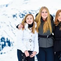 Ariane, Amalia y Alexia de Holanda en su posado de invierno en Lech