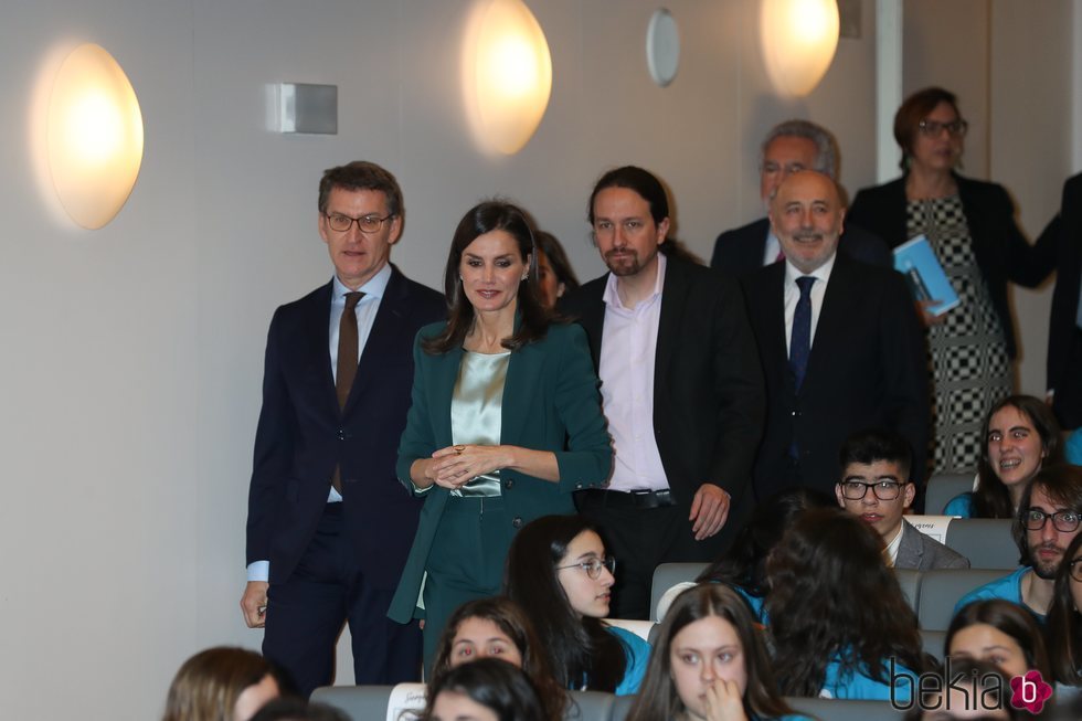 La Reina Letizia y Pablo Iglesias en los premios Princesa de Girona