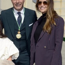 Joaquín Sánchez y su mujer, Susana Saborido, en la entrega de Medallas de Andalucía 2020