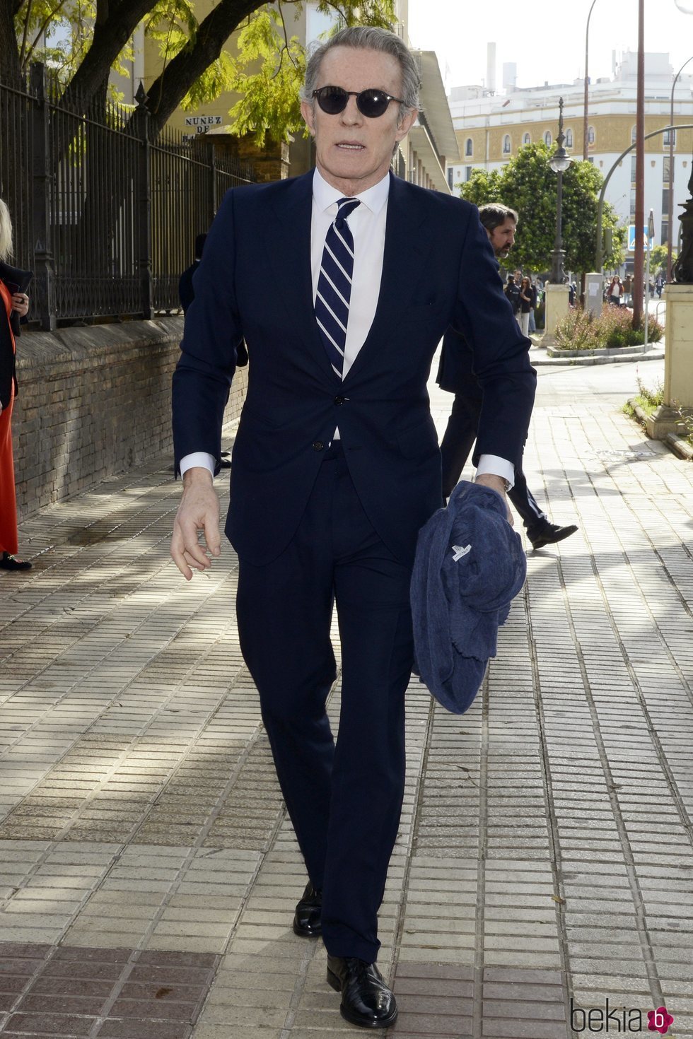 Alfonso Díez llegando a la entrega de Medallas de Andalucía 2020