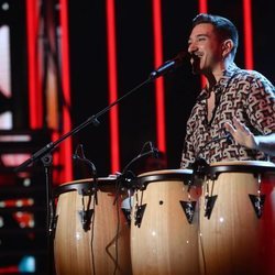 Bruno Carrasco cantando 'Llegué hasta ti' durante la gala 7 de 'OT 2020'