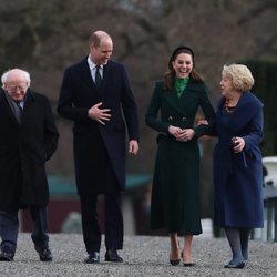 Los Duques de Cambridge con el Presidente de Irlanda y su mujer en su visita oficial a Irlanda