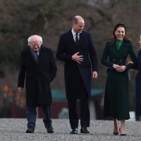 Los Duques de Cambridge con el Presidente de Irlanda y su mujer en su visita oficial a Irlanda
