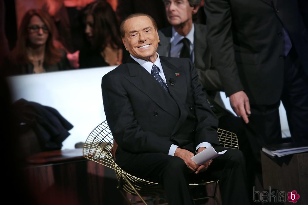 Silvio Berlusconi durante una conferencia en Roma
