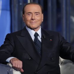 Silvio Berlusconi durante su intervención en un programa de televisión