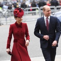 El Príncipe Guillermo y Kate Middleton en el Día de la Commonwealth 2020
