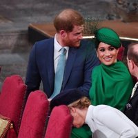 Meghan Markle charla con el Príncipe Eduardo en el Día de la Commonweath 2020