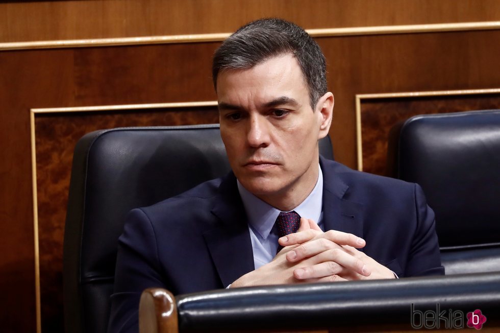 Pedro Sánchez, en el Congreso de los Diputados tras decretar el estado de alarma