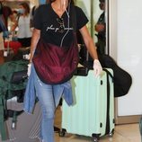 Elena en el aeropuerto a su llegada de Honduras tras 'SV 2020'
