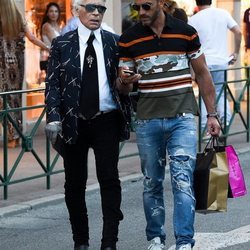 Karl Lagerfeld y Sébastien Jondeau