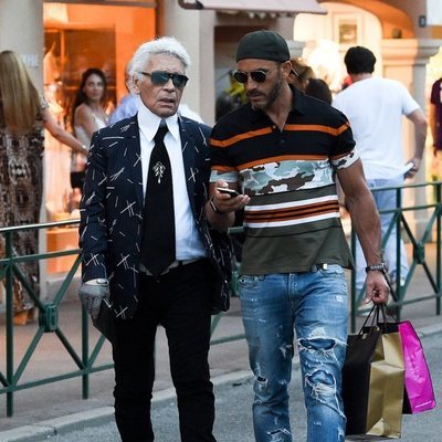 Karl Lagerfeld y Sébastien Jondeau