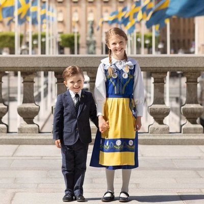 Estela y Oscar de Suecia en el Día Nacional de Suecia 2020