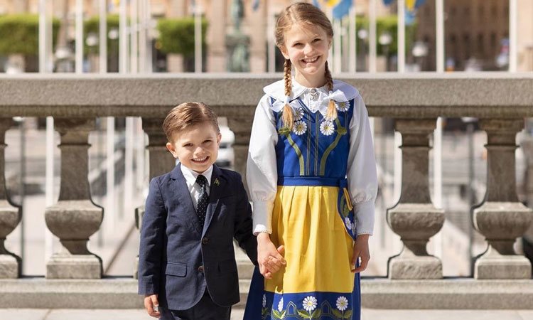 Estela y Oscar de Suecia en el Día Nacional de Suecia 2020