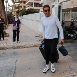 Hugo Sierra a su llegada a Mallorca después de 'Supervivientes 2020'