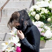Carlota Casiraghi en el funeral de Elizabeth Anne de Massy