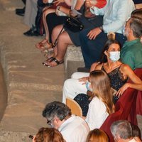 Los Reyes Felipe y Letizia, la Princesa Leonor y la Infanta Sofía en el Teatro Romano de Mérida