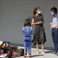 Los Reyes Felipe y Letizia con Fernando Alonso en el Museo y Circuito Fernando Alonso en Asturias