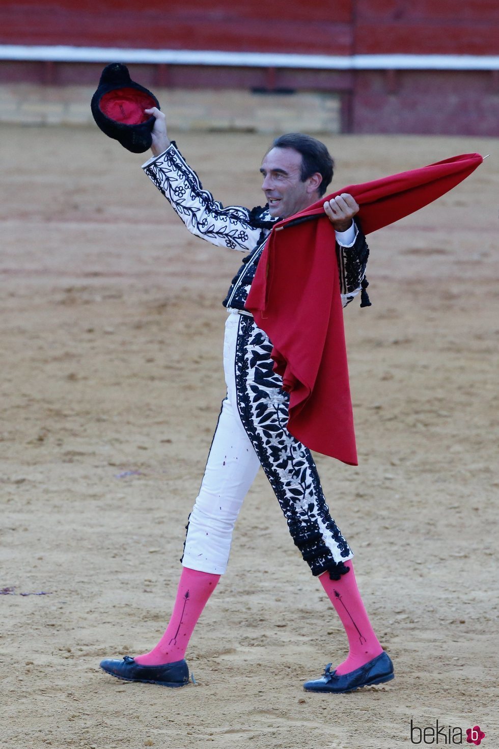 Enrique Ponce durante una corrida de toros en Huelva