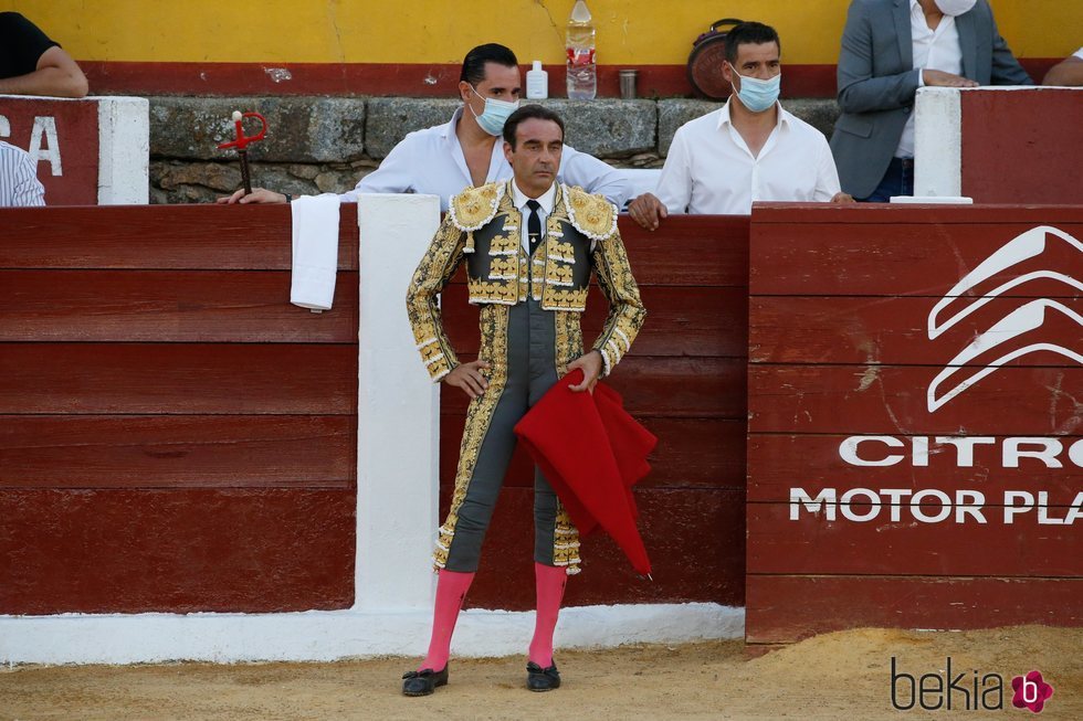 Enrique Ponce durante su corrida de toros en Plasencia