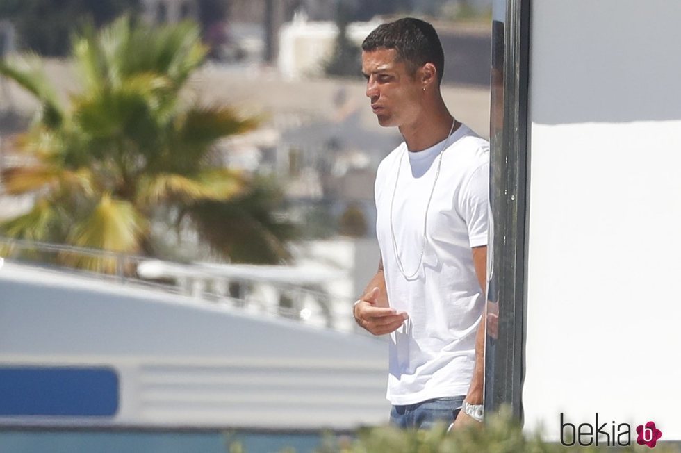 Cristiano Ronaldo termina sus vacaciones en las Islas Baleares