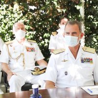 El Rey Felipe en su visita oficial a la Comandancia Naval del Miño en Tui