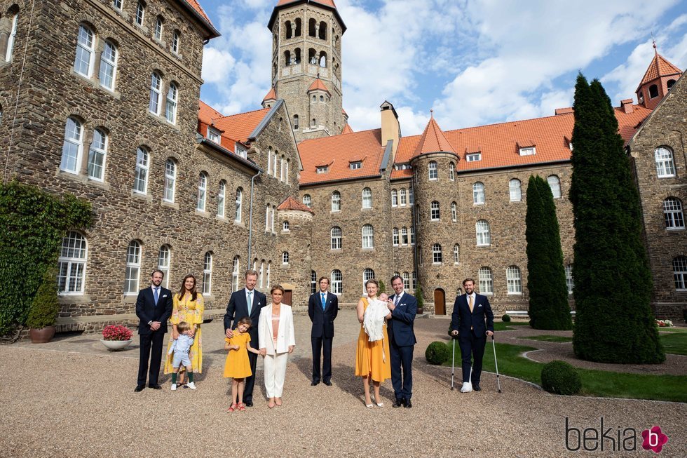 La Familia Ducal de Luxemburgo en el bautizo de Carlos de Luxemburgo