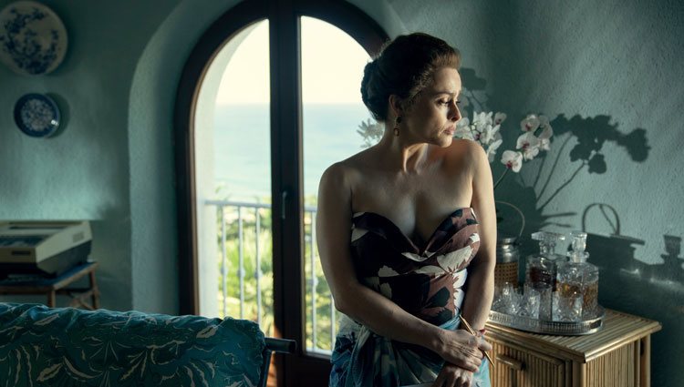 Helena Bonham Carter como la Princesa Margarita en la cuarta temporada de 'The Crown'