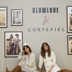 Sara Carbonero e Isabel Jiménez presentando la colección conjunta de Slow Love y Cortefiel