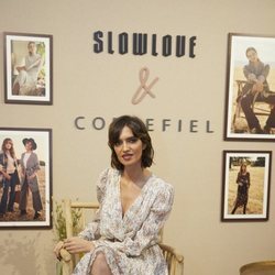 Sara Carbonero presentando la colección conjunta de Slow Love y Cortefiel