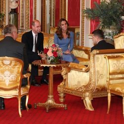 El Príncipe Guillermo y Kate Middleton con el Presidente de Ucrania y la Primera Dama en el Palacio de Buckingham