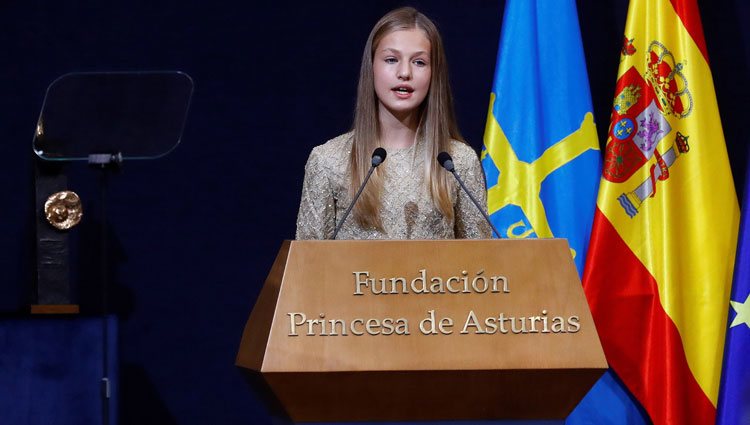 La Princesa Leonor en su discurso en los Premios Princesa de Asturias 2020