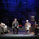 Manuel Martínez Velasco, Jesús Cimarro, Concha Velasco y José Carlos Plaza en la presentación de 'La habitación de María'