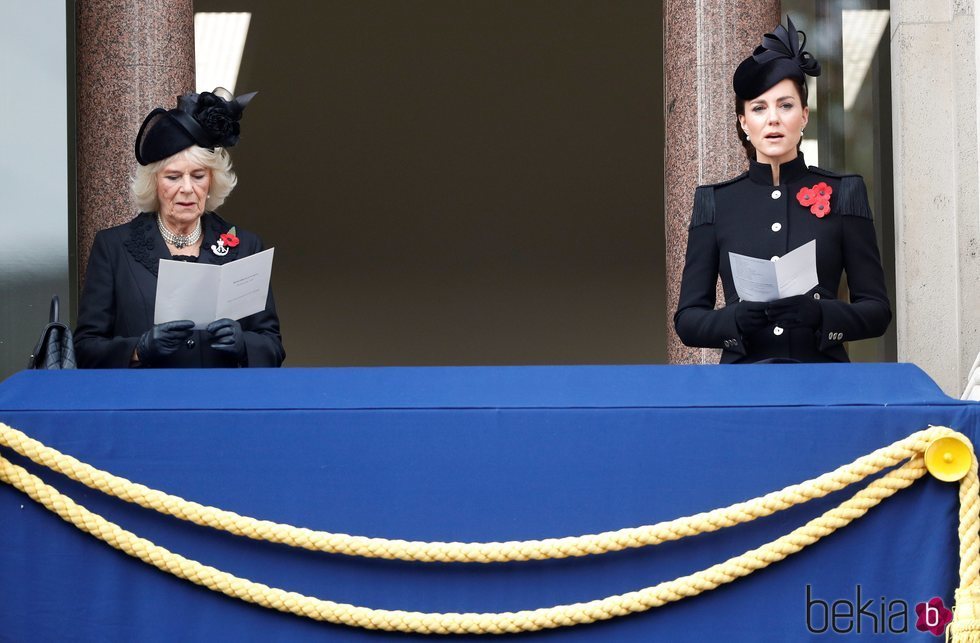 Camilla Parker Bowles y Kate Middleton el Día del Recuerdo 2020