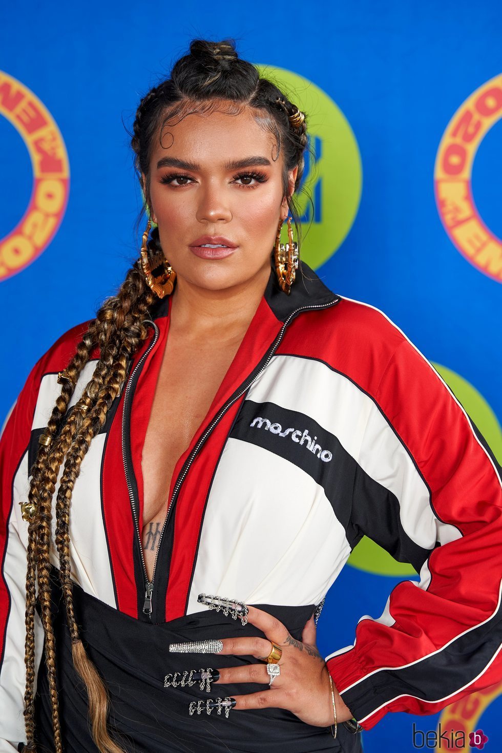 Karol G en la alfombra roja de los MTV EMA 2020