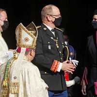 Alberto y Charlene de Mónaco en el Te Deum del Día Nacional de Mónaco 2020