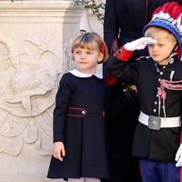 Jacques y Gabriella de Mónaco en el Día Nacional de Mónaco 2020