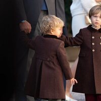 Stefano y Francesco Casiraghi en el Día Nacional de Mónaco 2020