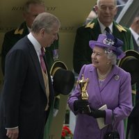 La Reina Isabel y el Príncipe Andrés en Ascot 2013