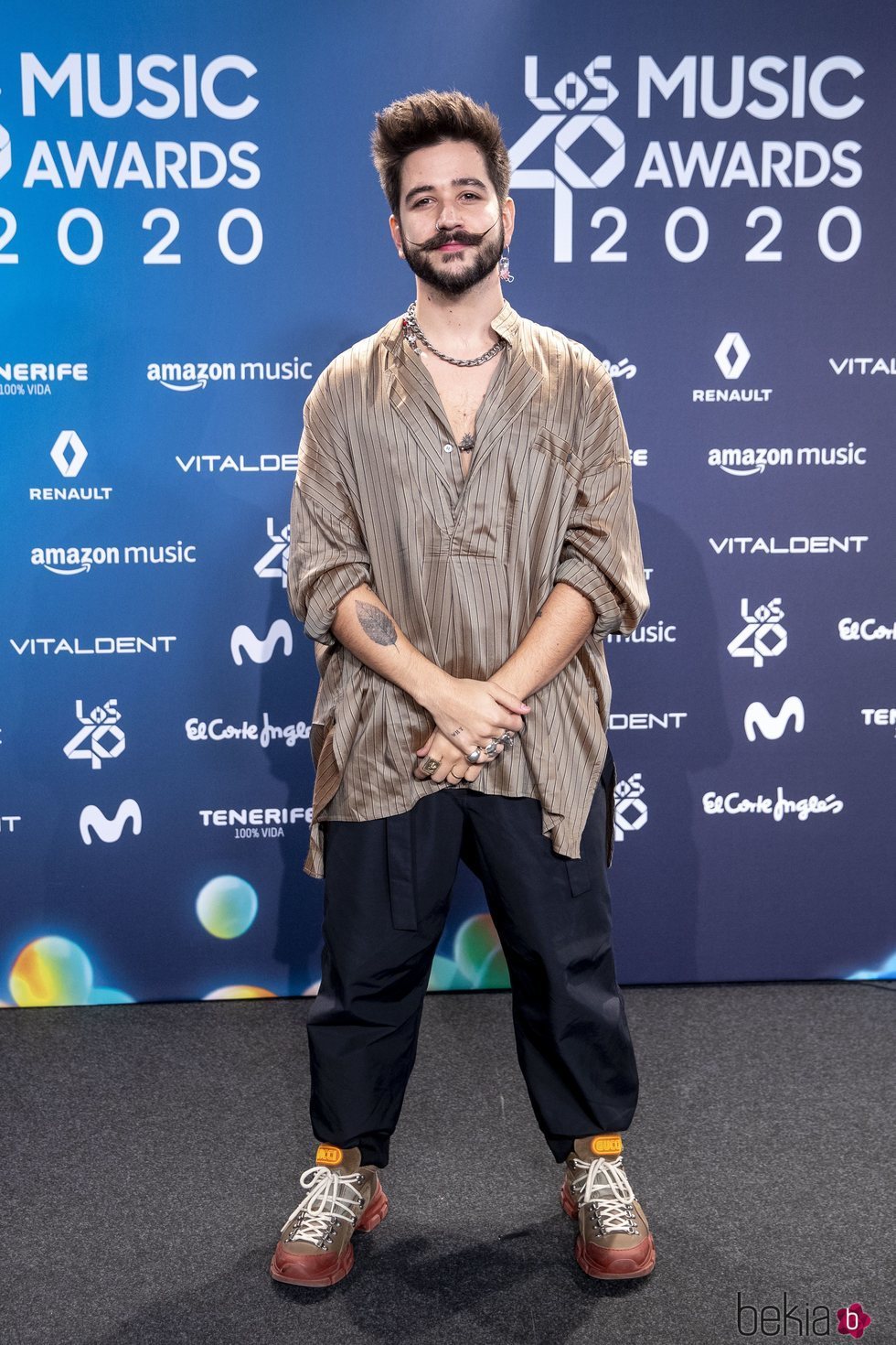 Camilo en la entrega de Los 40 Music Awards 2020