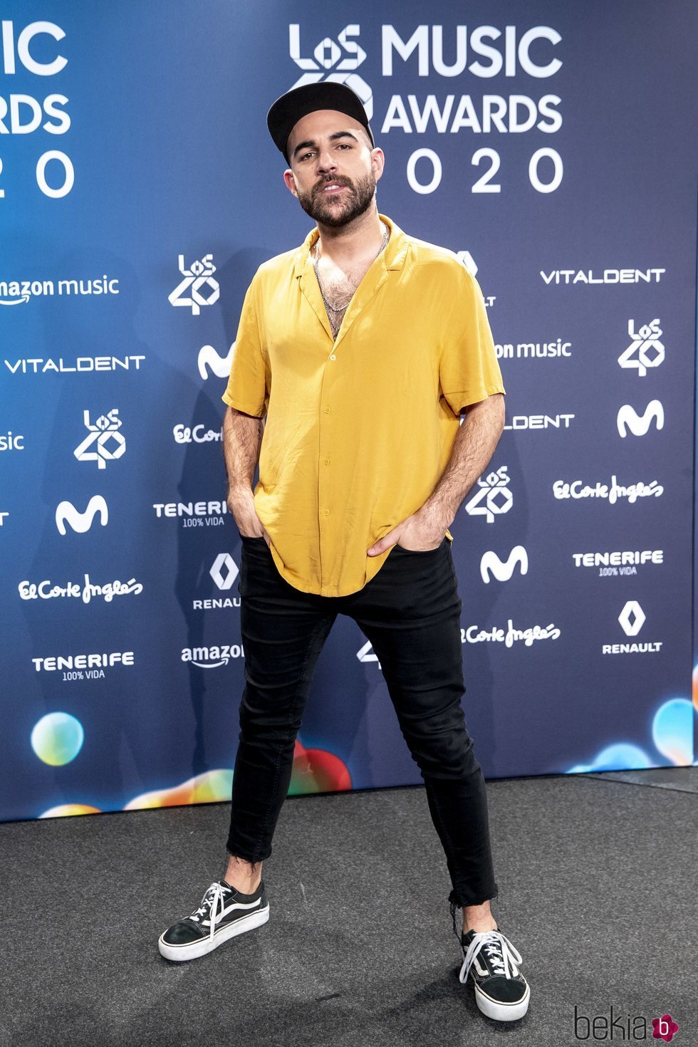 Nil Moliner en la entrega de Los 40 Music Awards 2020