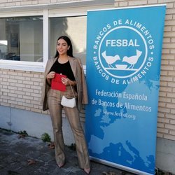Georgina Rodríguez en el Banco de Alimentos de España