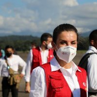 La Reina Letizia a su llegada a Honduras para un viaje de cooperación