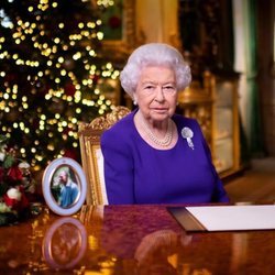 La Reina Isabel durante su discurso de Navidad 2020