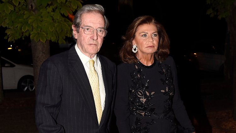 Alfonso de Borbón y Marisa Yordi llegando a una fiesta en Madrid