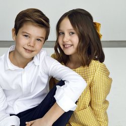 Vicente y Josefina de Dinamarca en su 10 cumpleaños