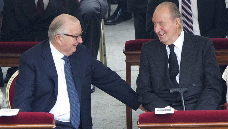 El Rey Juan Carlos y Alberto de Bélgica