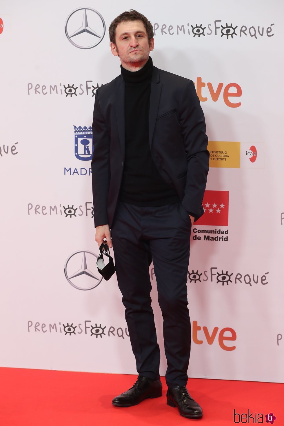 Raúl Arévalo en la alfombra roja de los Premios José María Forqué 2021