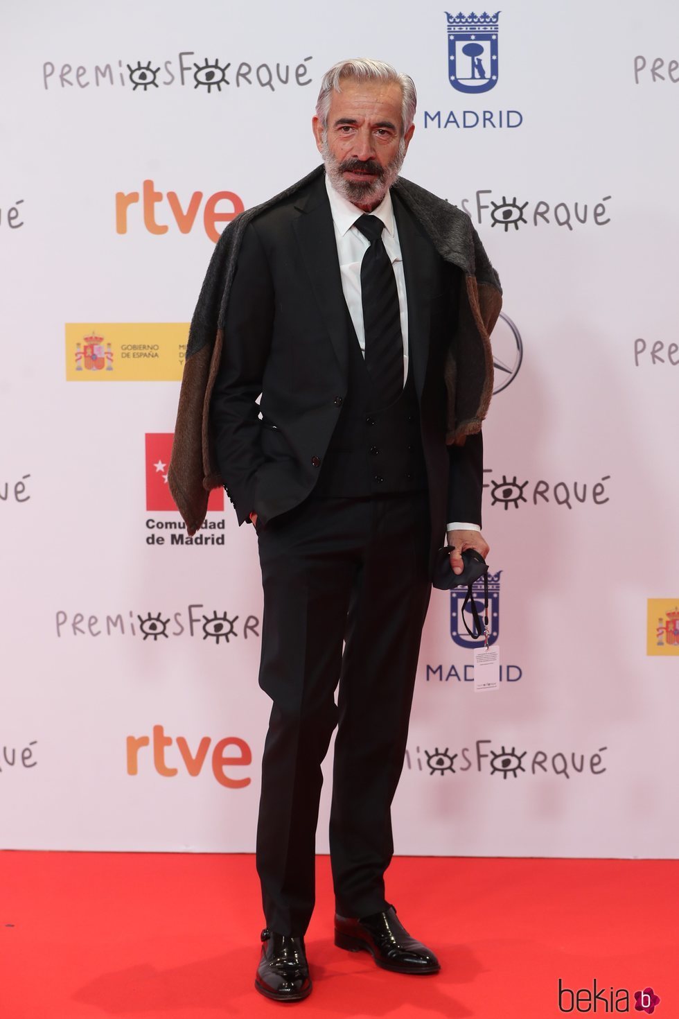 Imanol Arias en la alfombra roja de los Premios José María Forqué 2021