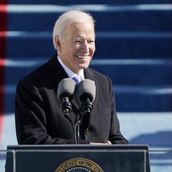 Joe Biden, feliz tras convertirse en el 46º Presidente de Estados Unidos