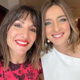 Sandra Barneda y Nagore Robles sonrientes en la Nochevieja de 2020